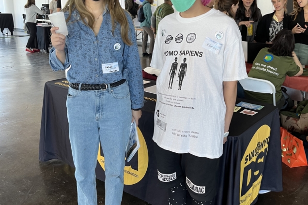 Kehan Zhang and Ruike Pan posing for the camera